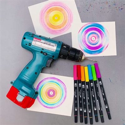 how to do spin art with a drill and why it's a perfect opportunity for creative expression