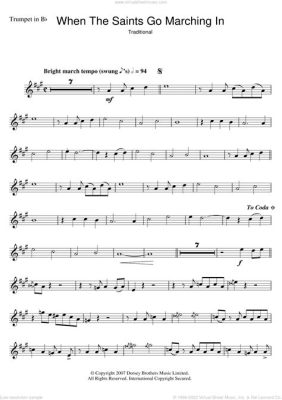 When the Saints Go Marching In Sheet Music Trumpet: Exploring the Melodic Harmony of Traditional Hymns and Instrumental Mastery